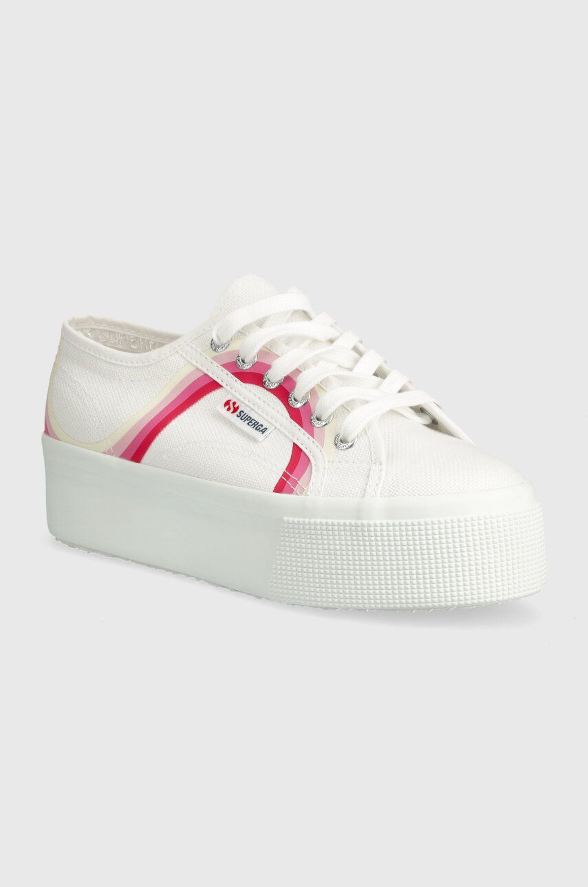 Кроссовки 2790 ROUND STRIPES Superga, белый