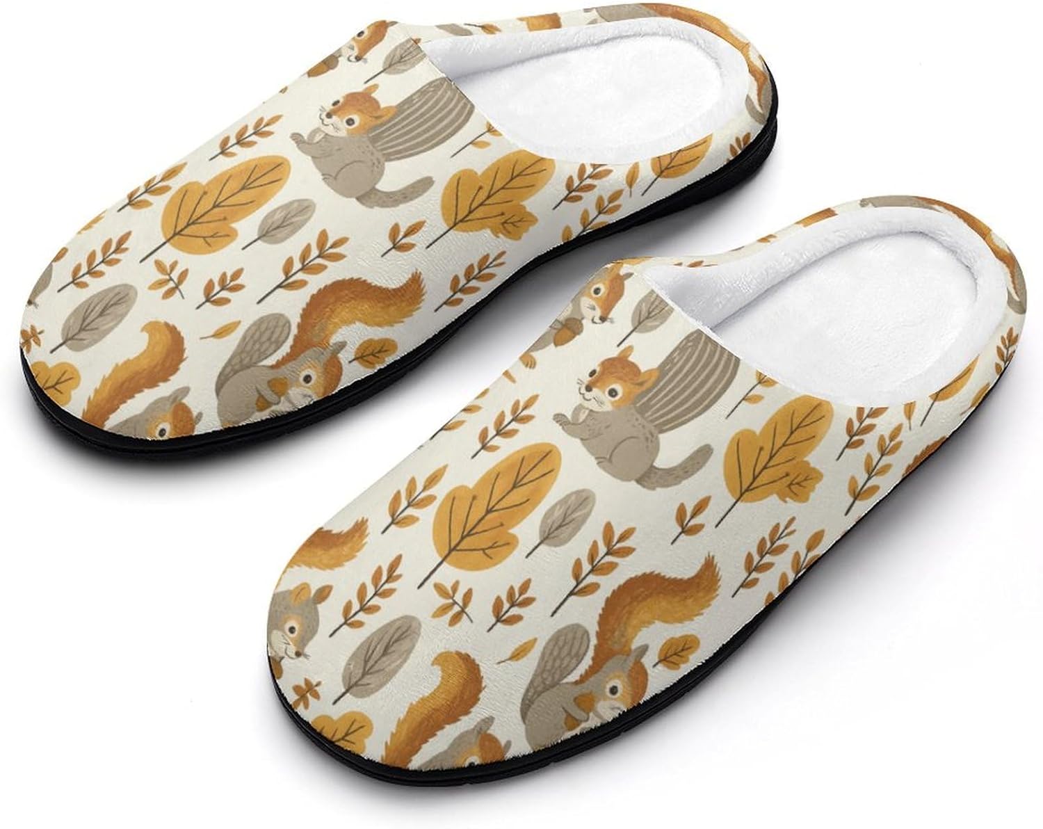 

Мужские хлопковые тапочки с мультяшным золотистым ретривером, для дома и улицы, теплые, уютные, мягкие, с противоскользящей подошвой Daihanle