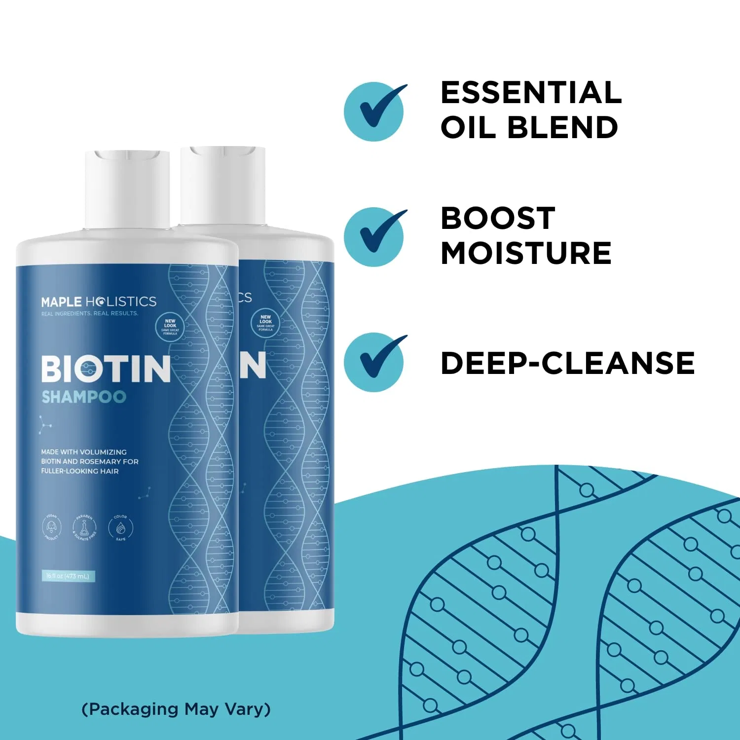 Шампунь Maple Holistics Biotin Volume для тонких волос с розмарином и аргановым маслом Maple Holistics — фото 4