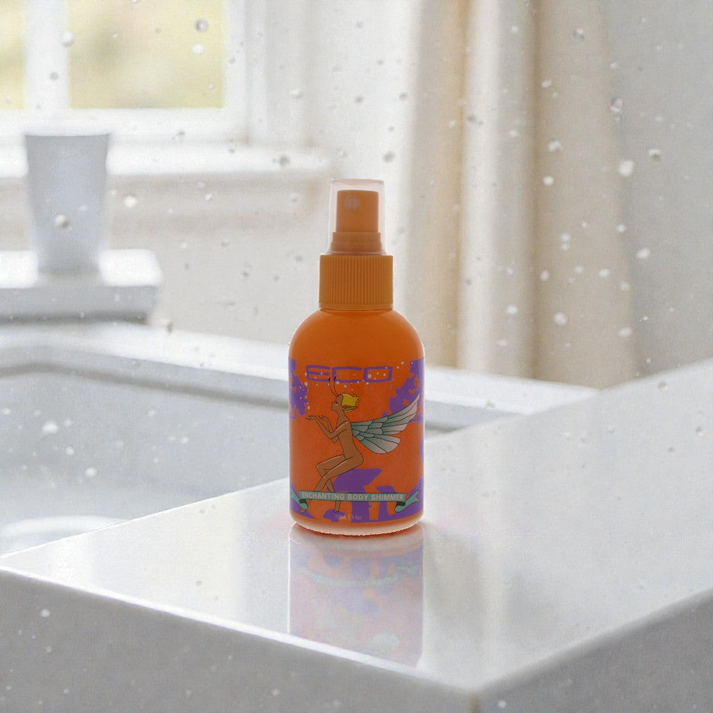 Экологичный мерцающий спрей для тела Eco Enchanting Body Shimmer - Pixie Elixir от Ecoco для мужчин и женщин - 118 мл, прозрачный — фото 2