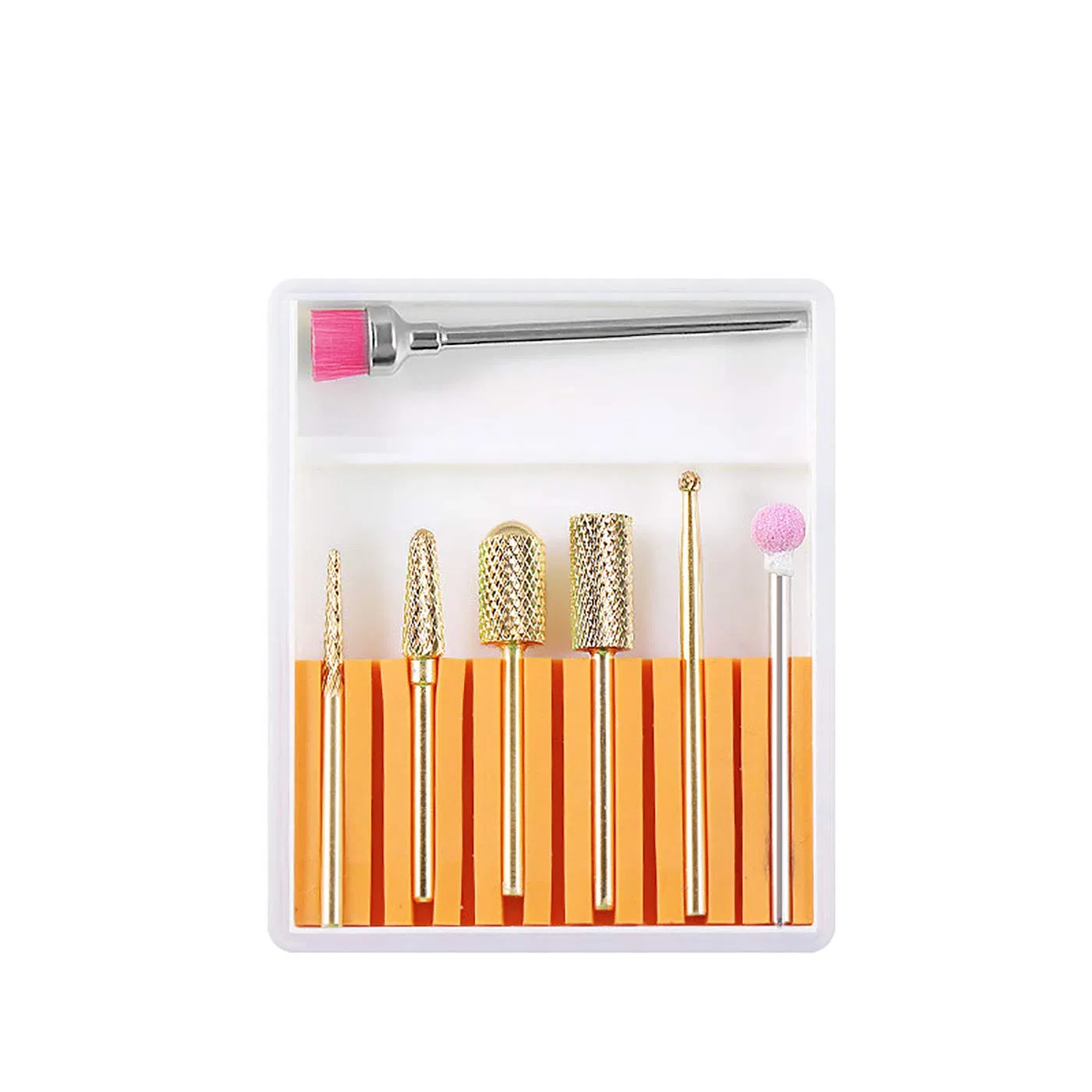 Набор из 7 фрез для ногтей из вольфрамовой стали Tooloflife