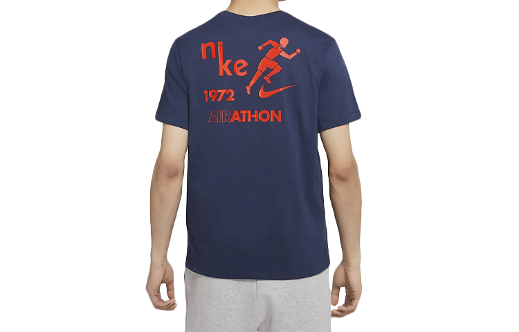 Футболка мужская Deep Navy Blue Nike, Dark Navy Blue — фото 3