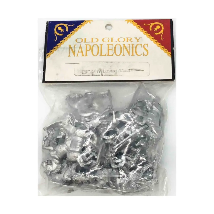 

Французские линейные уланы командуют элитой и чапской, Napoleonic - French (25mm)