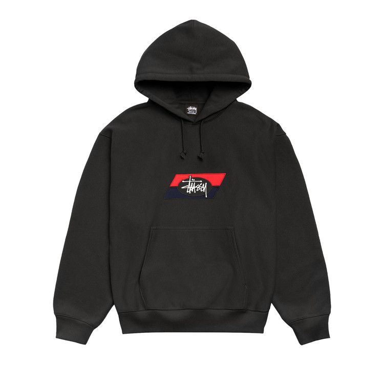 

Худи Stussy Double Stripe Embroidered Hoodie 'Black'