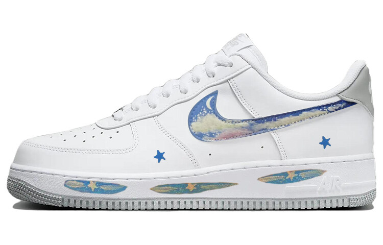 

Кроссовки Nike Air Force 1 Skateboarding Shoes Men Low-top Blue/white, белый