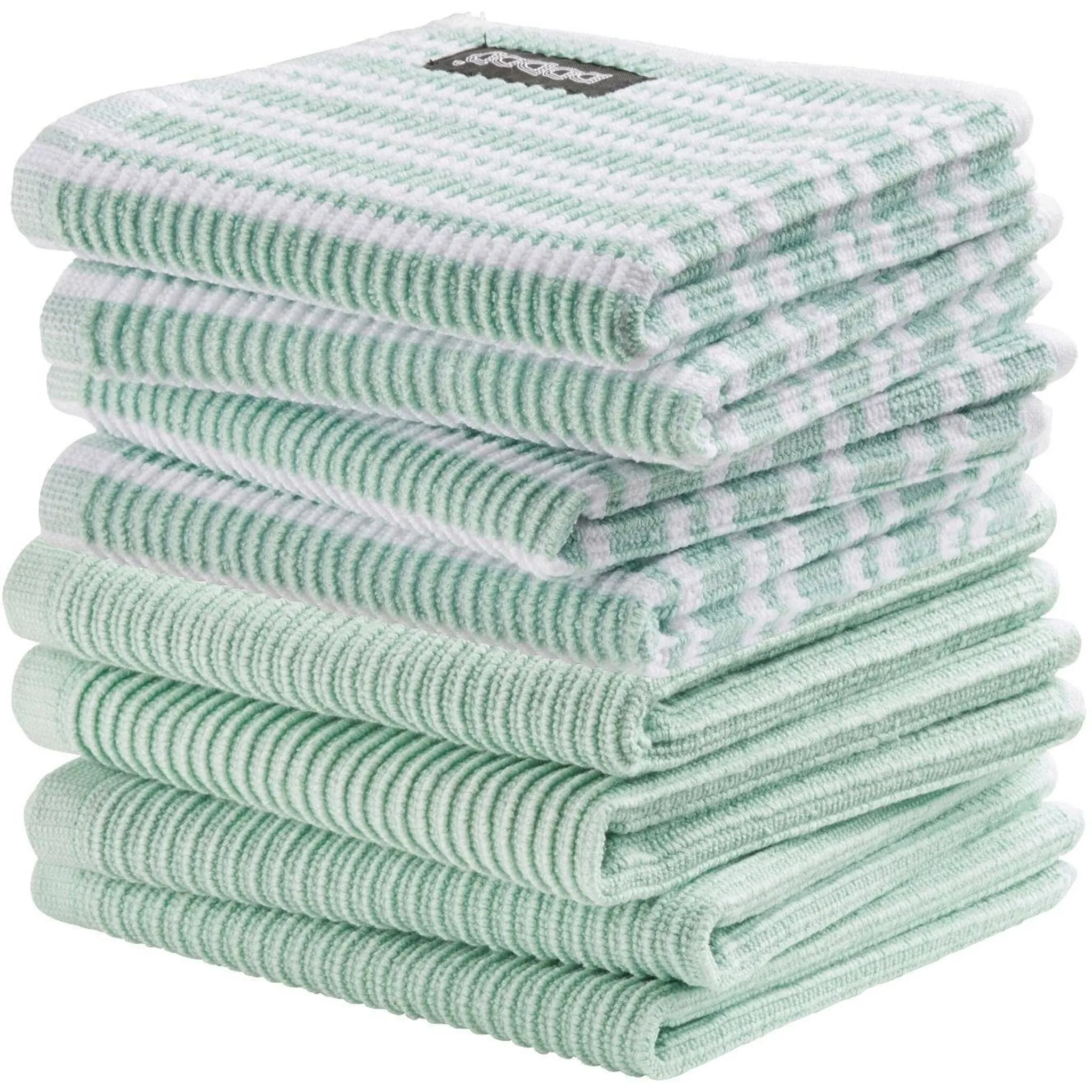 

DDDDD кухонное полотенце «Basic-Classic», (набор, 8 шт.), комбинированный набор: 4 Basic & 4 Classic, светло-зеленый