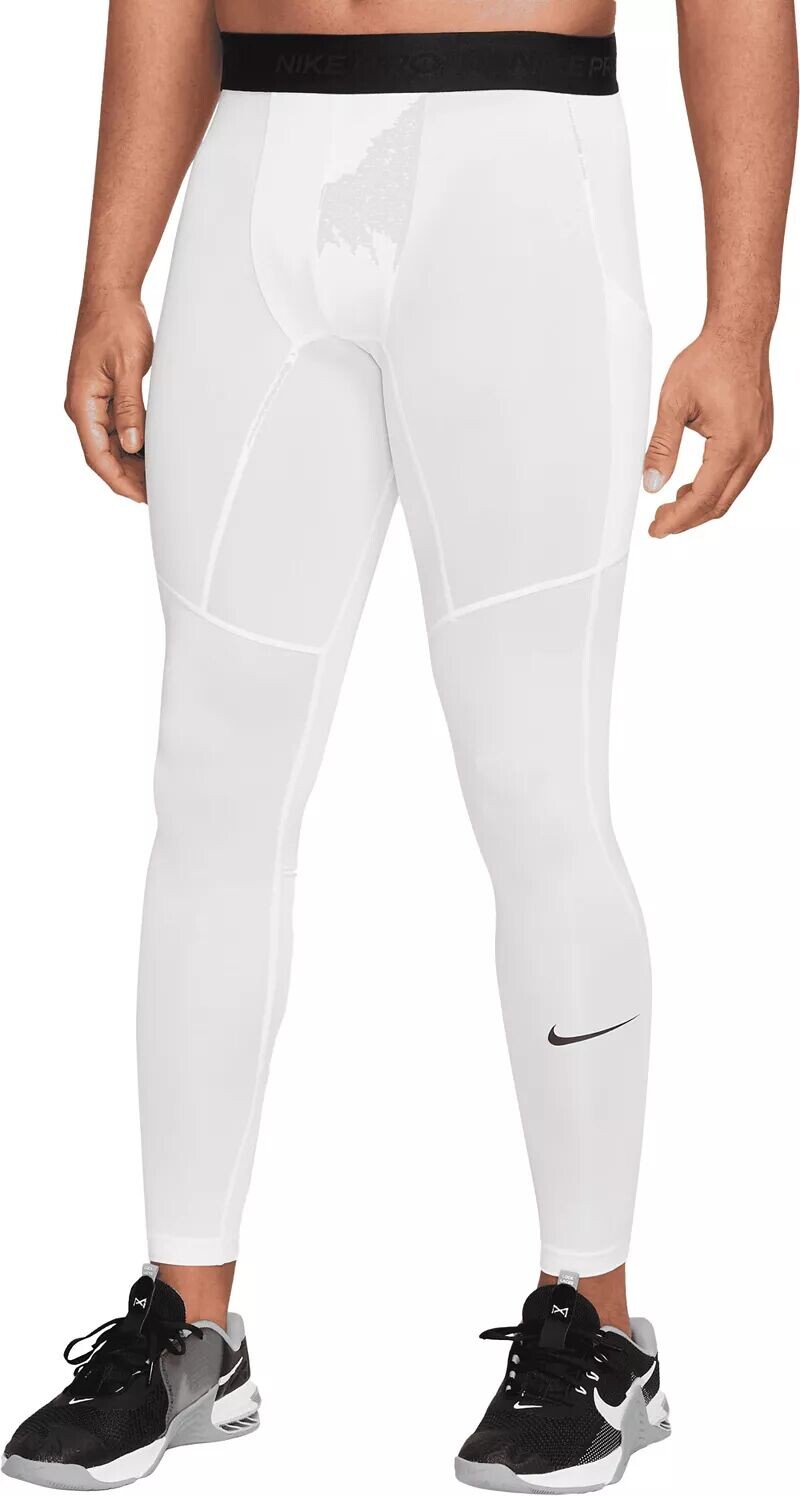 

Мужские тайтсы для фитнеса Nike Pro Dri-FIT, белый