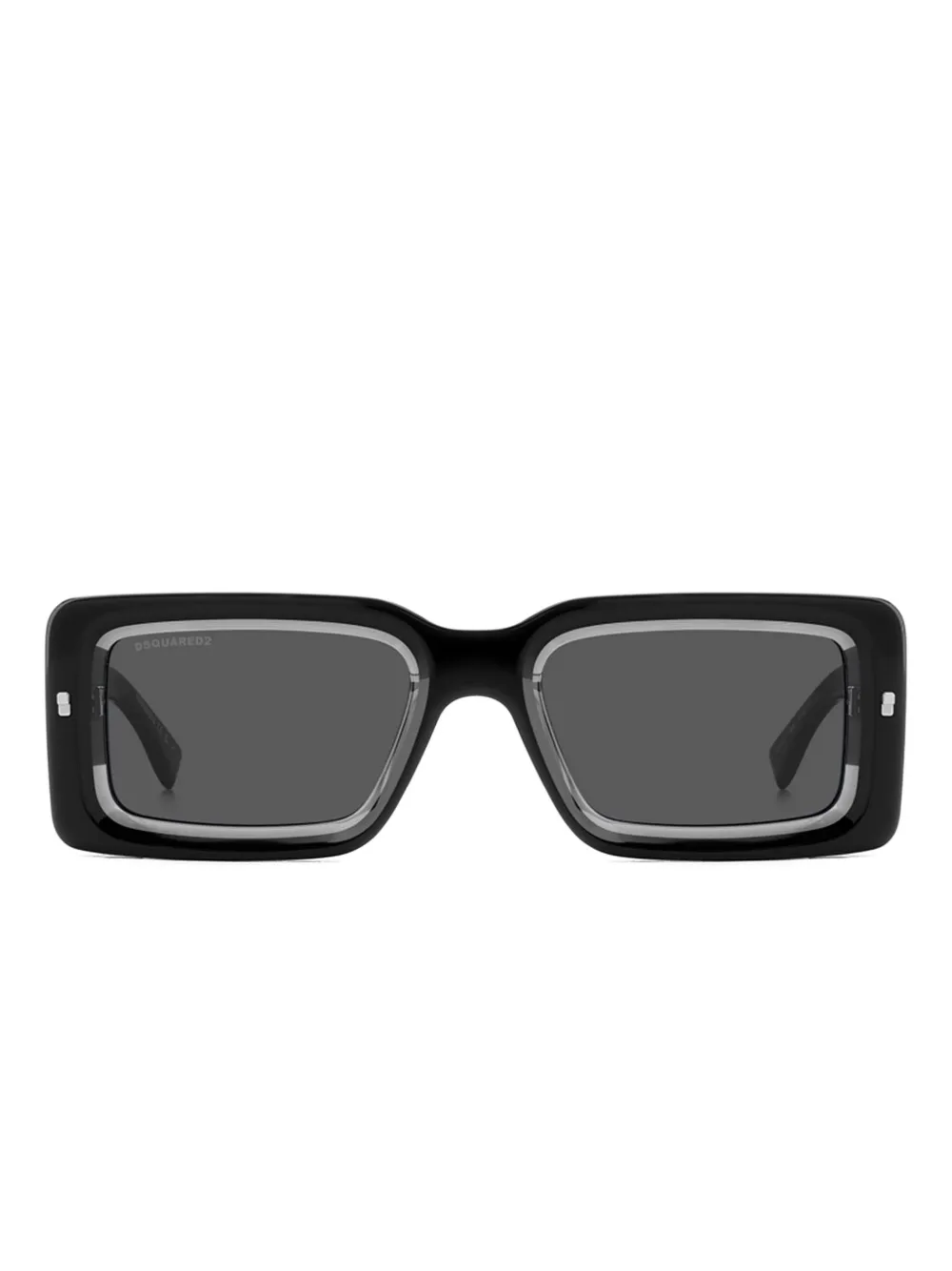 

Солнцезащитные очки в прямоугольной оправе DSQUARED2 EYEWEAR, черный
