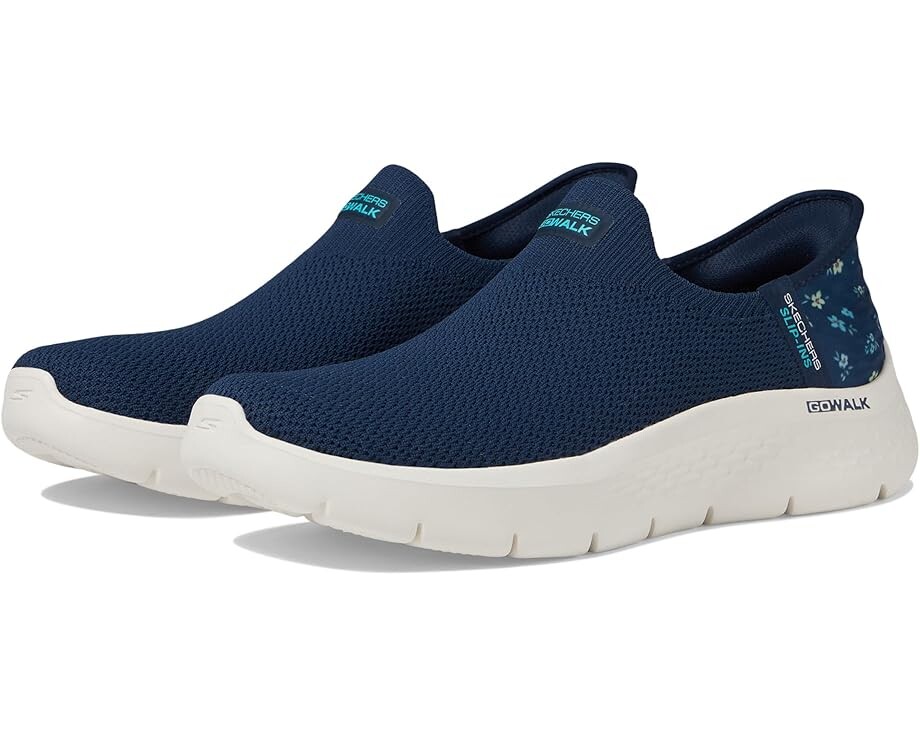 

Кроссовки SKECHERS Go Walk Flex Sunset Rose Hands Free Slip-Ins, цвет Navy/Turquoise