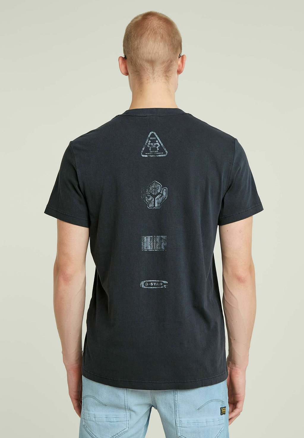 

Футболка с принтом GRAPHIC OVERDYED G-STAR, темно-синий