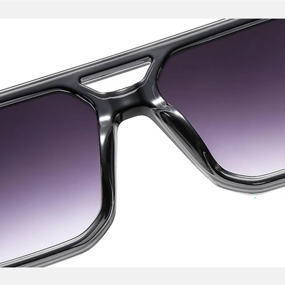 

Винтажные солнцезащитные очки с двойной перемычкой для женщин, роскошная оправа, солнцезащитные очки для женщин с защитой от УФ-излучения UV400 LVTFCO, Green