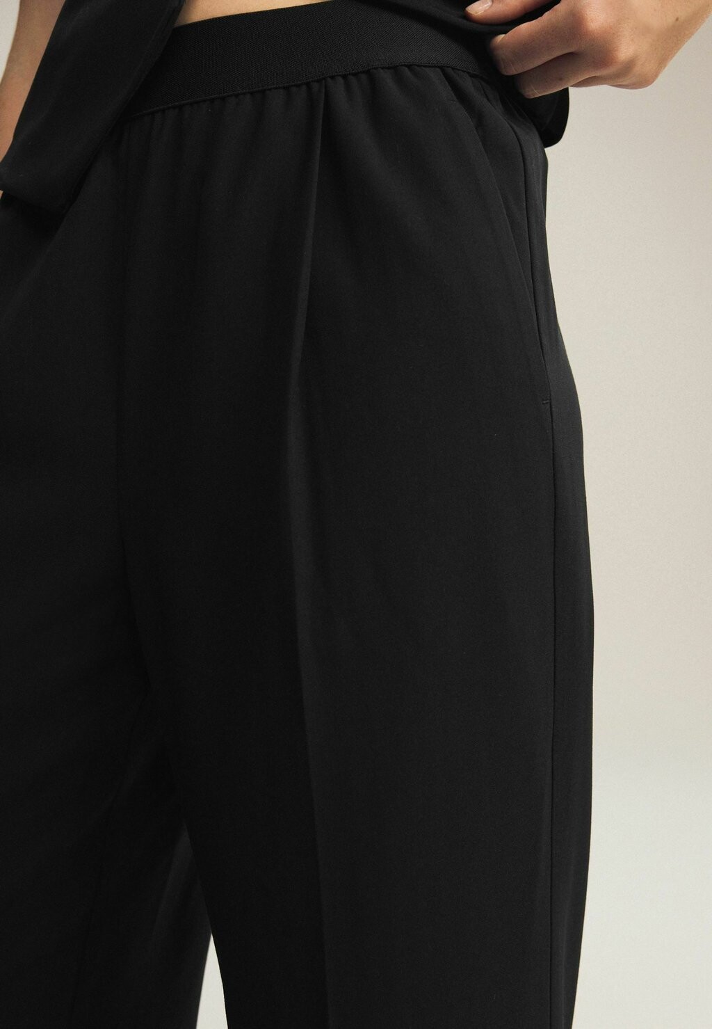 Брюки ELASTICATED BACK WIDE LEG  Next, черный — фото 2