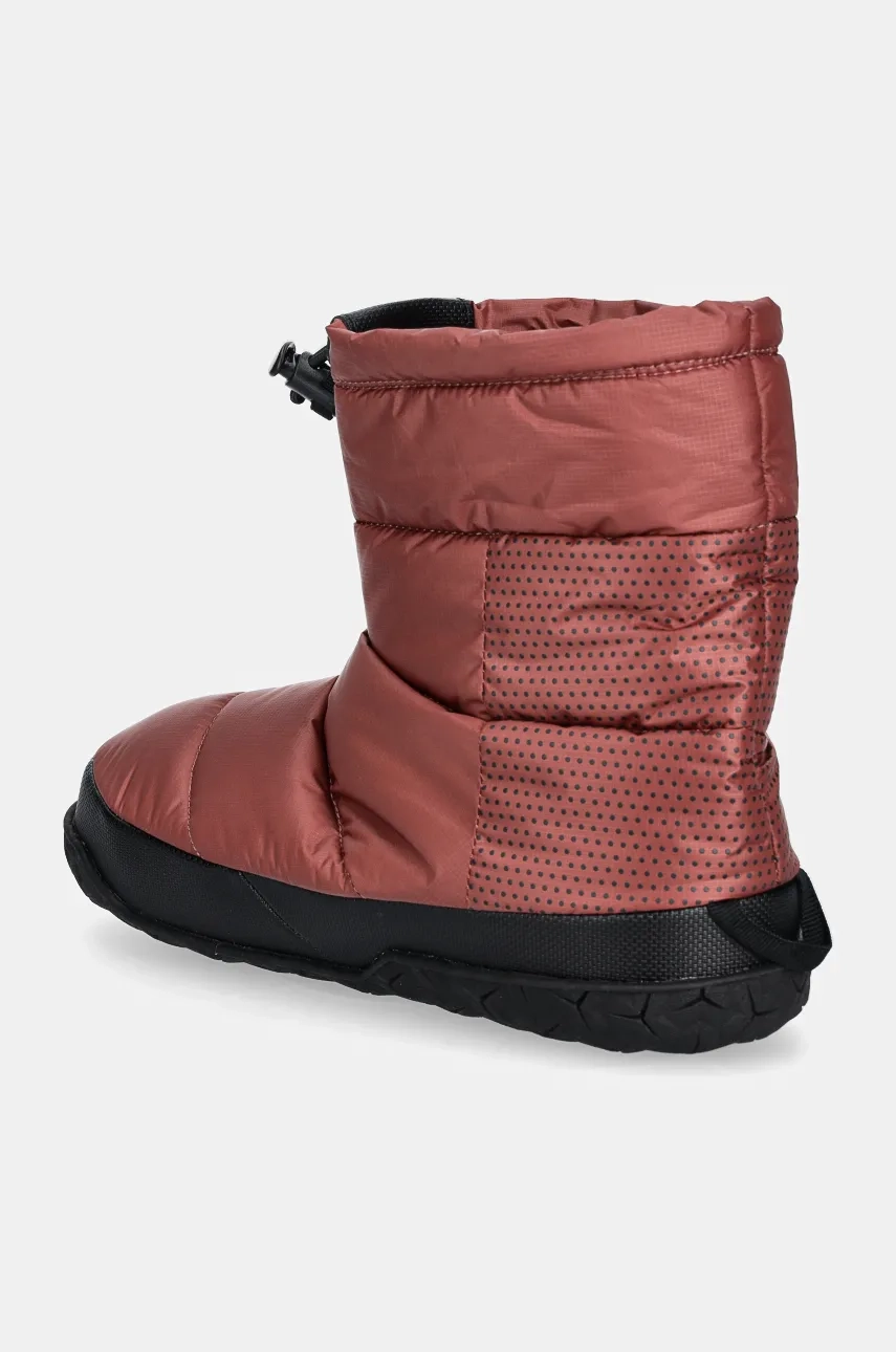 Женские зимние сапоги The North Face Nuptse стеганые, красно-оранжевый — фото 4