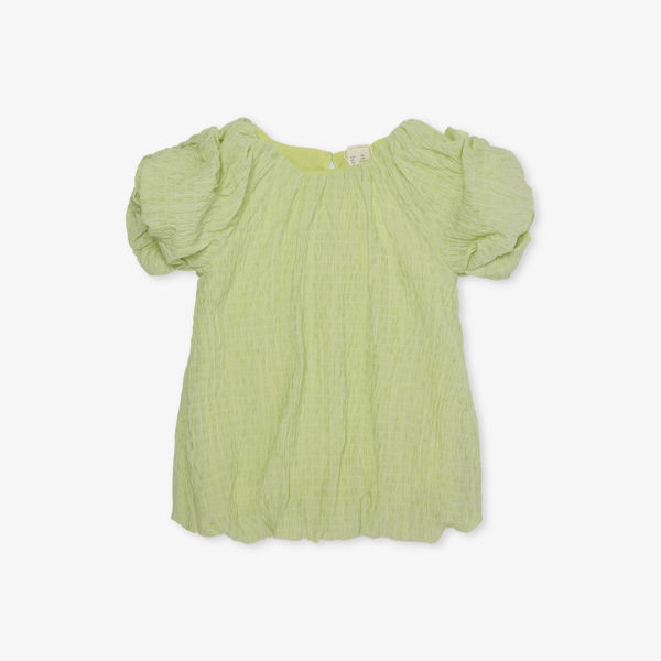 

Платье мини детское H&M Adorables из жатой ткани с пышными рукавами на 4 месяца-3 года, зеленый