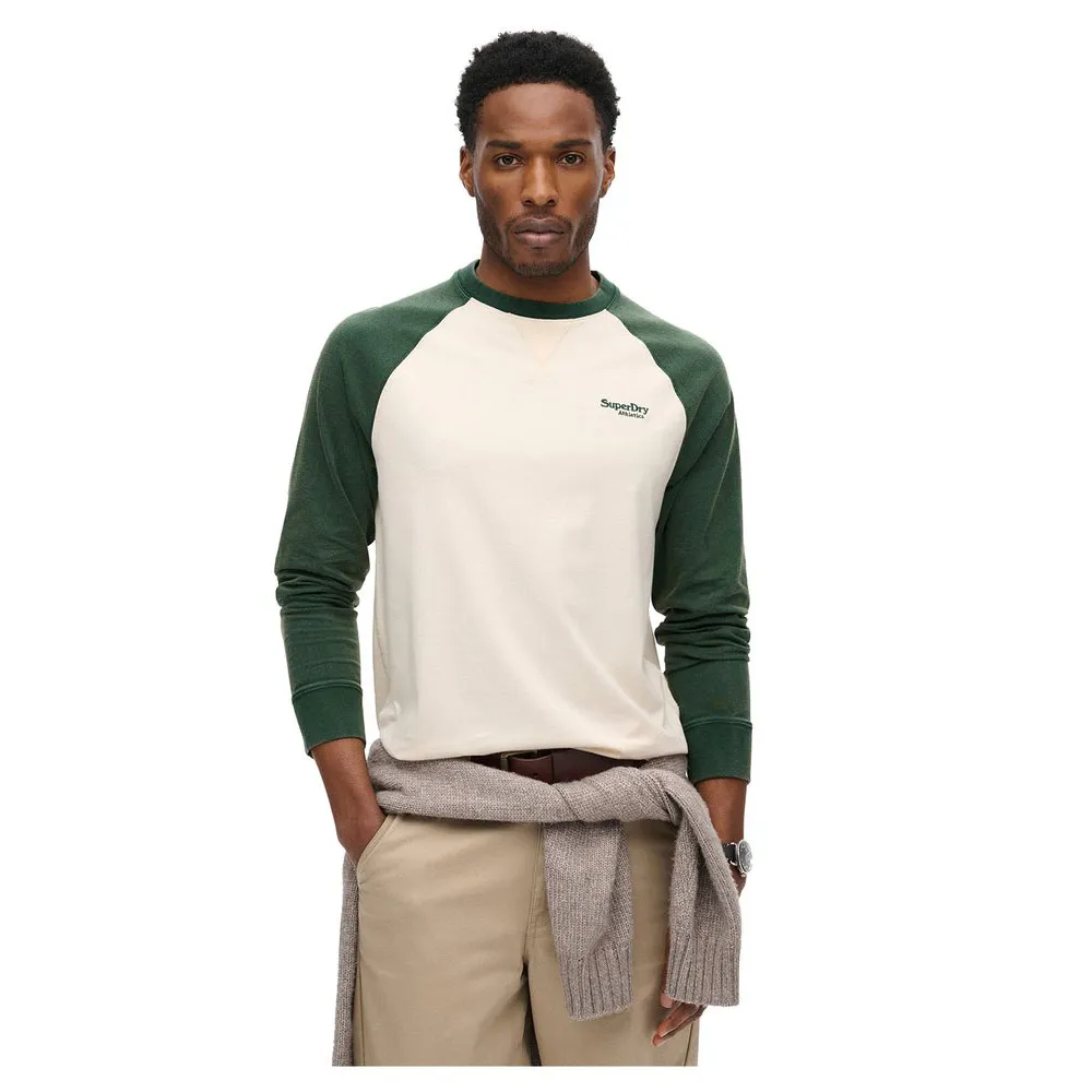 

Лонгслив Superdry Essential Logo Baseball, белый