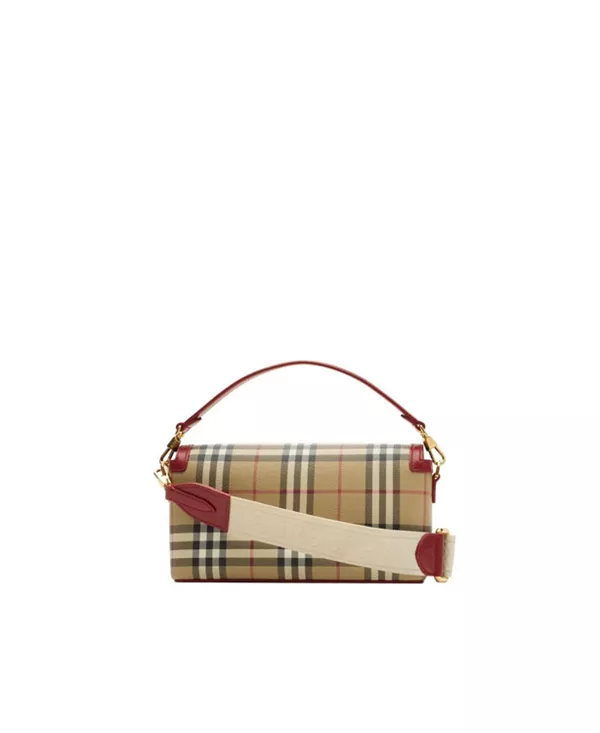 Сумка Burberry Note с клетчатым принтом — фото 3