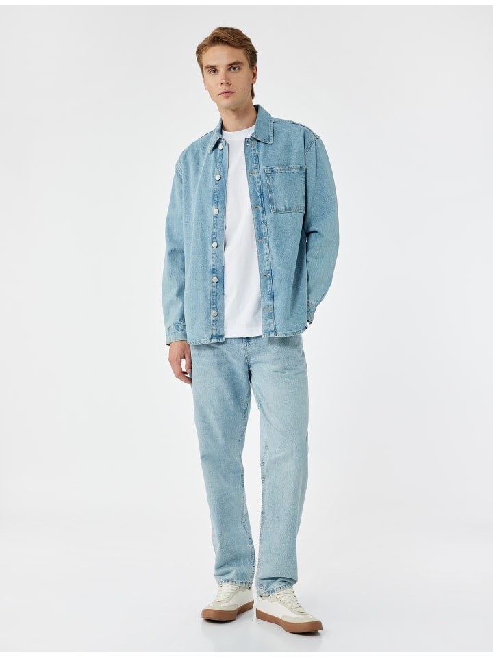 

Брюки цвета светло-индиго KOTON