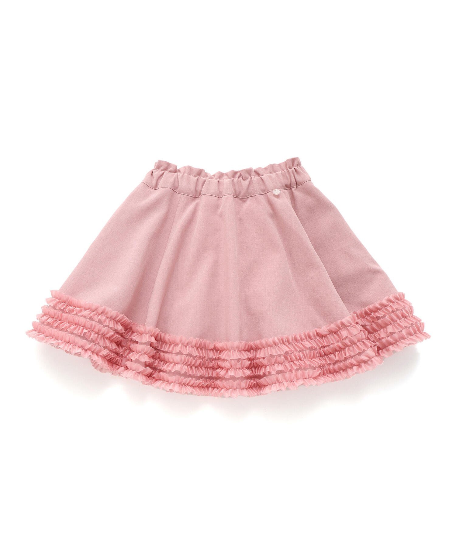 Расклешенная юбка с оборками по низу и внутренние брюки (100-150 см) BeBe Petits Pois Vert, Pink — фото 4