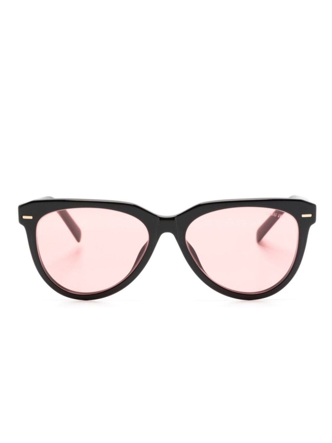 

Miu Miu Eyewear солнцезащитные очки SMU12Z в оправе 'кошачий глаз', черный