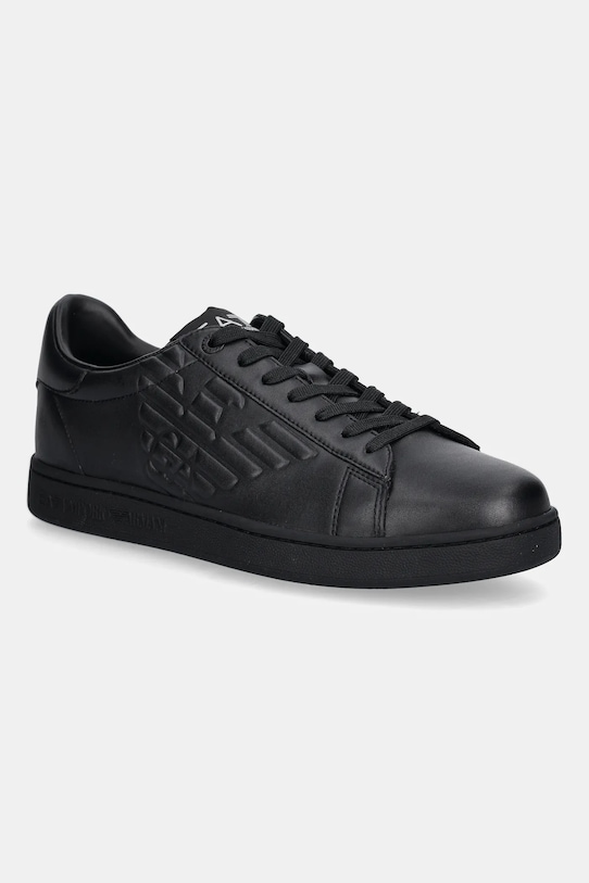 Кожаные кроссовки Ea7 Emporio Armani, черный