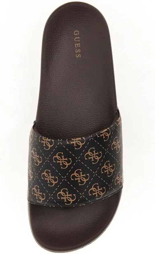 Кроссовки GUESS Monogram Logo Flip Flops Brown — фото 4