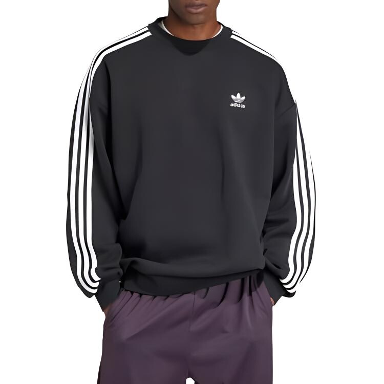 Толстовка мужская Adicolor черная Adidas Originals, черный — фото 2
