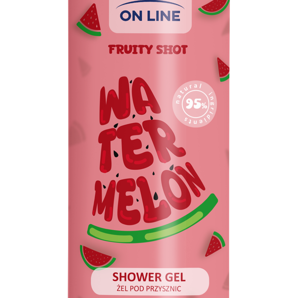 

Гель для душа Арбуз, 390 мл On Line Fruity shot
