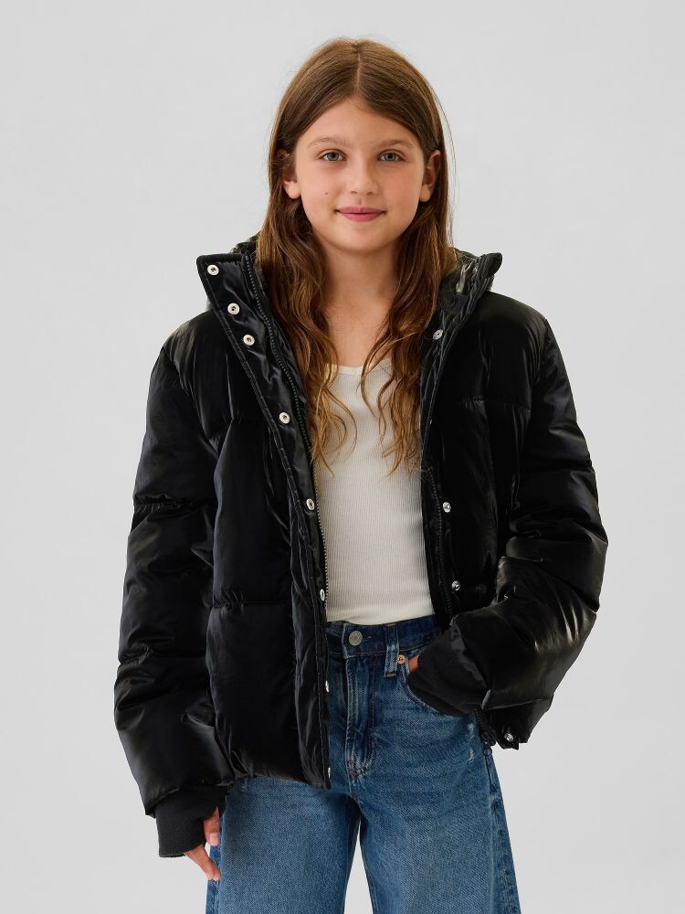 

Детская стеганая куртка Gap, черный