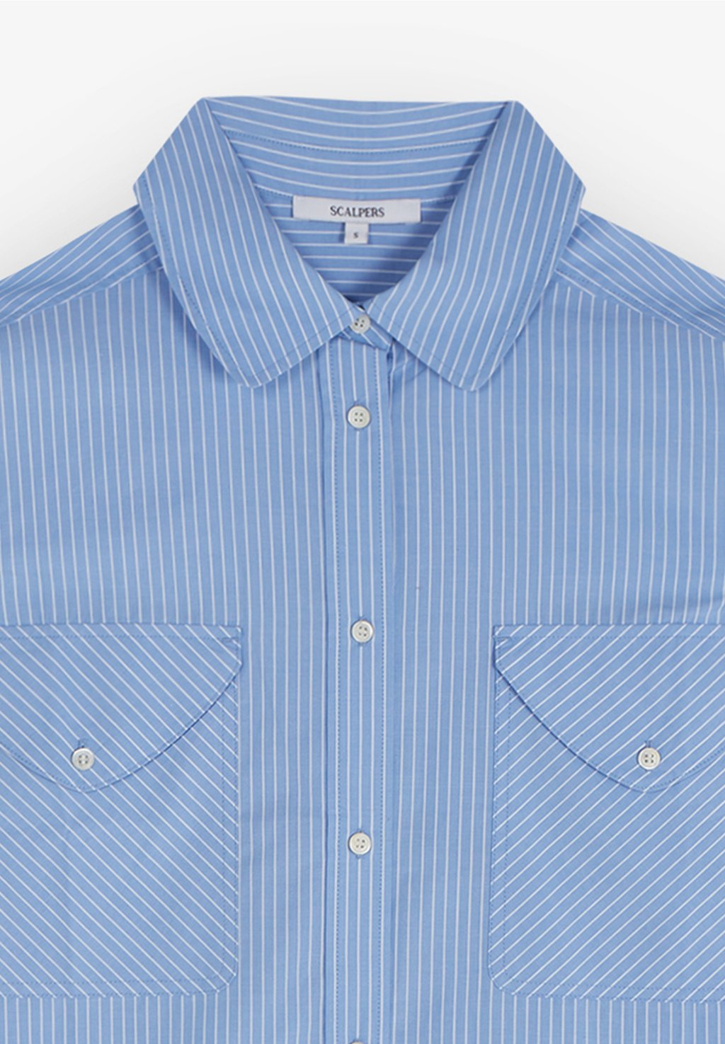 

Блузка на пуговицах STRIPES POCKET Scalpers, синий