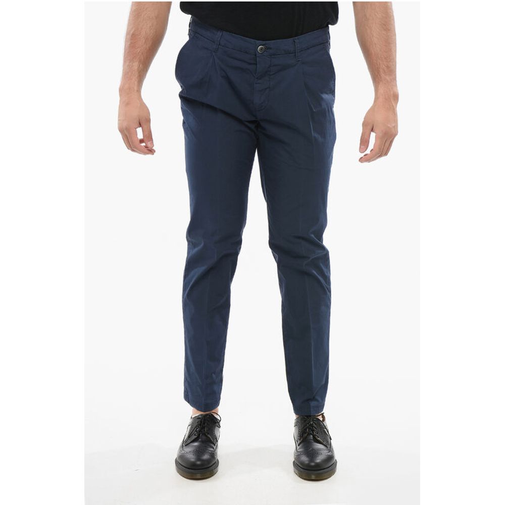 

Хлопковые брюки с петлей для ремня Corneliani, Blue