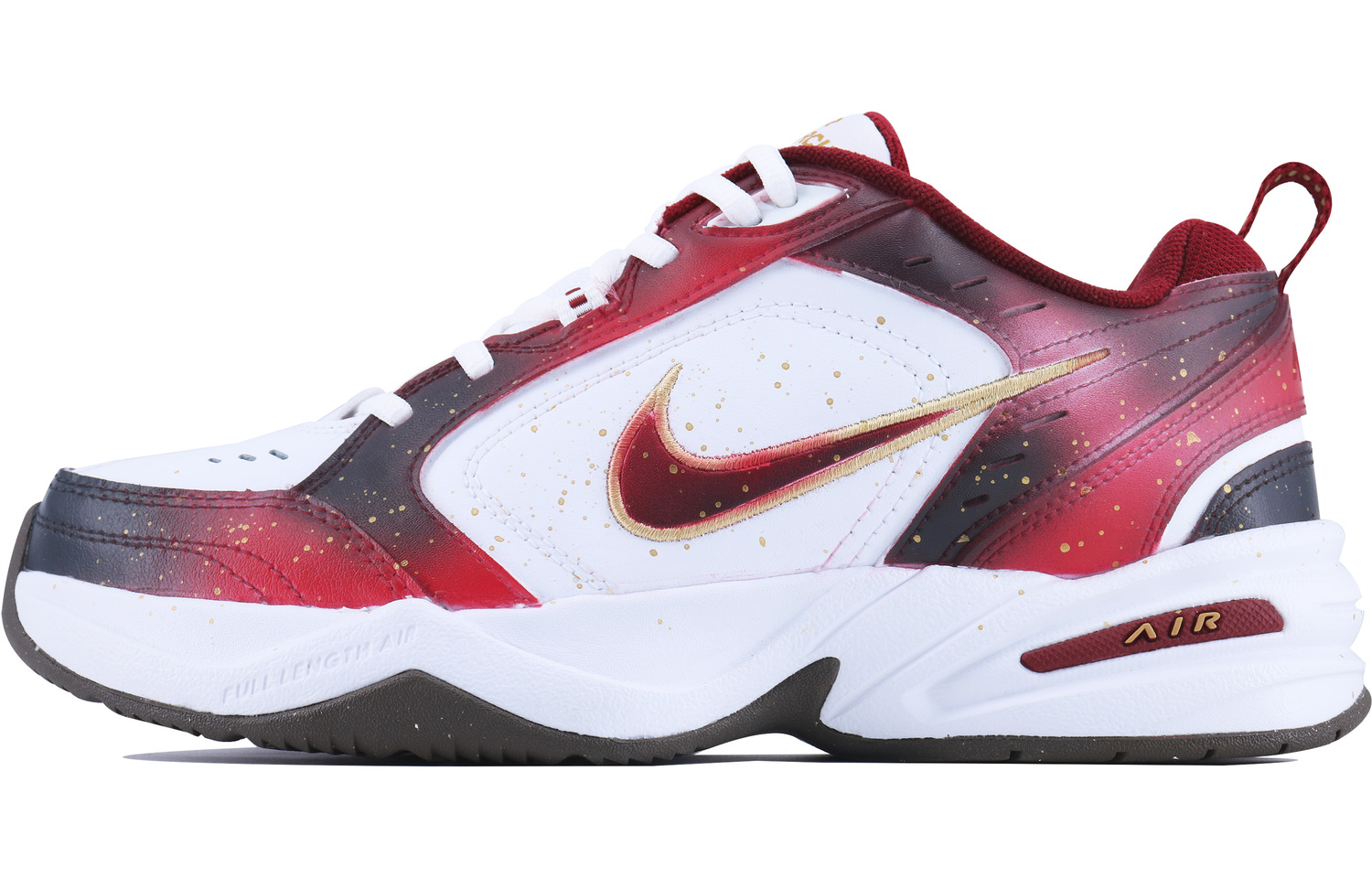 

Кроссовки Air Monarch 4 Ageless Abrasion Resistant Low top Casual Unisex White Red Gold Nike, белый красный черный