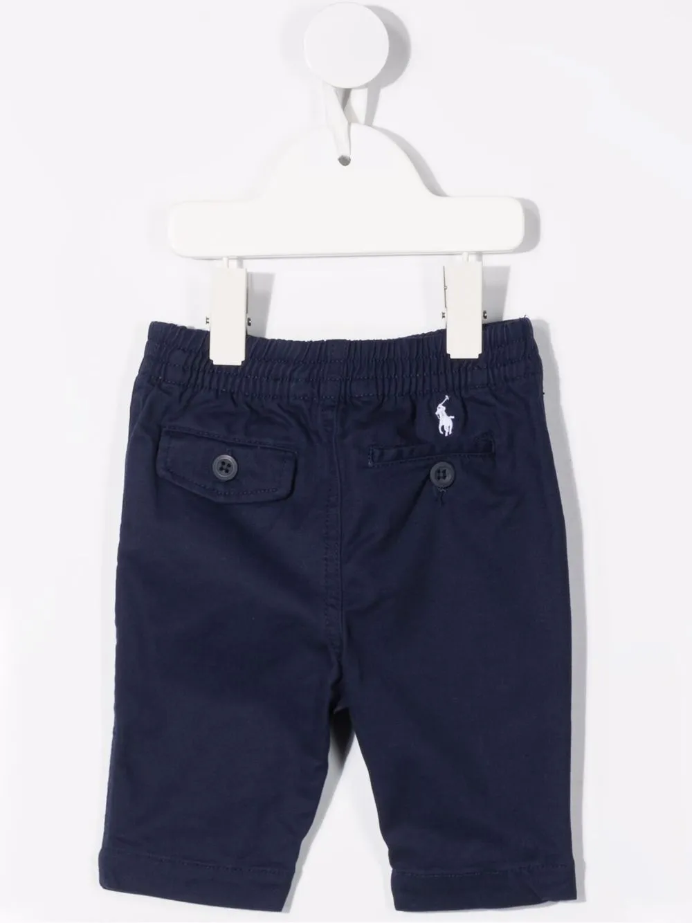 Брюки с вышитым логотипом POLO RALPH LAUREN KIDS, синий — фото 2