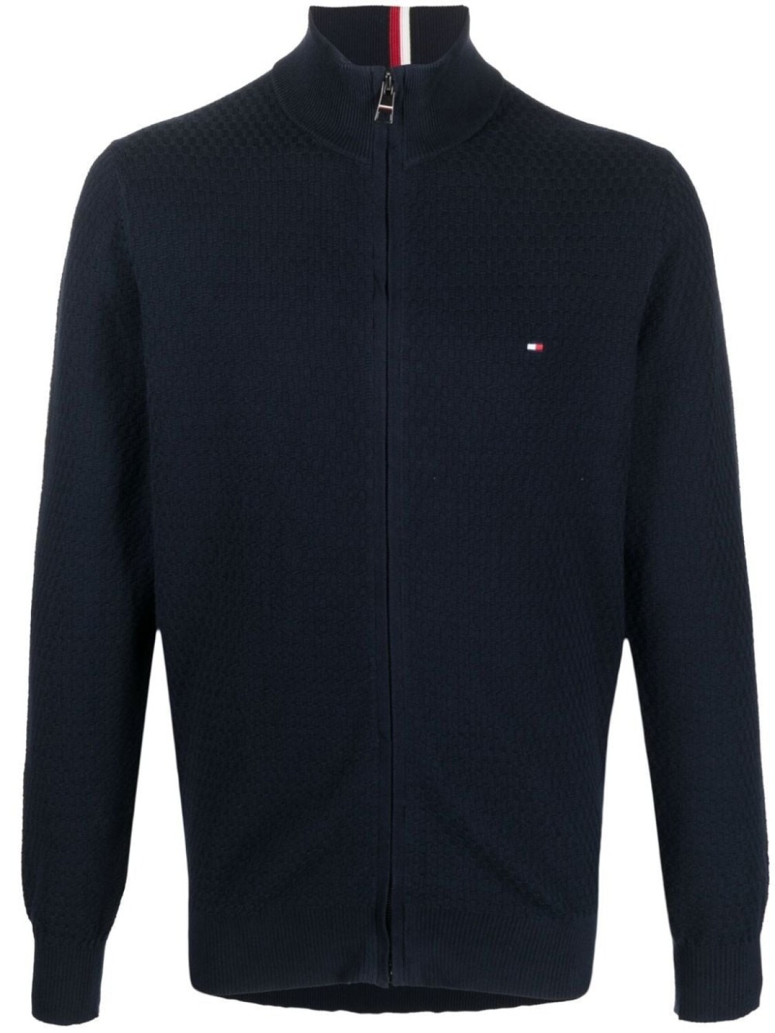 

Tommy Hilfiger кардиган с нашивкой-логотипом, синий