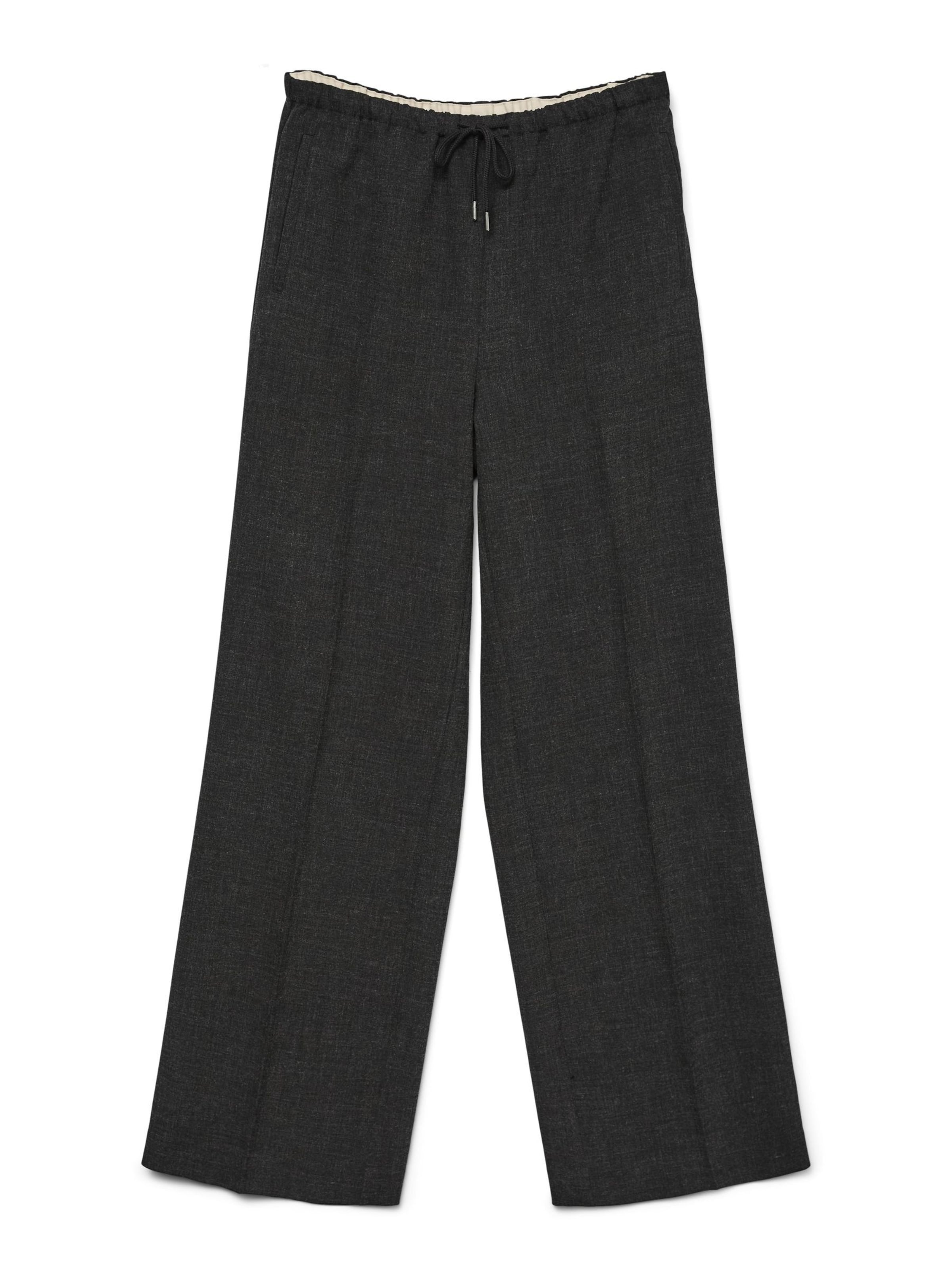 

VERO MODA Широкие брюки со складками 'BESTIE' в цвете Grey, Dark Grey