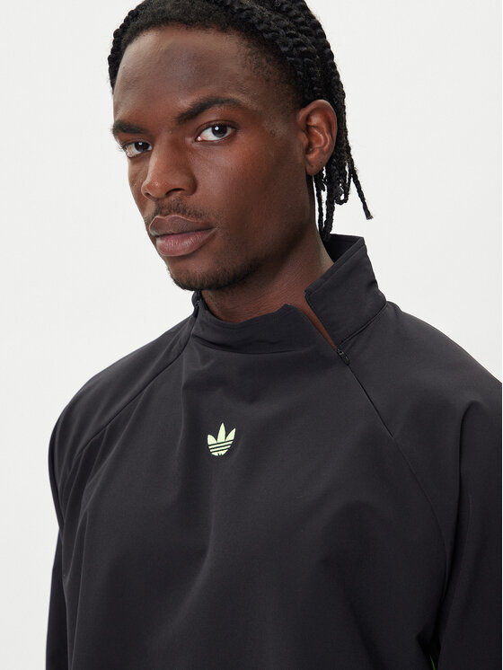Свитшот loose fit adicolor Woven Drill JW5957 Adidas, черный — фото 4