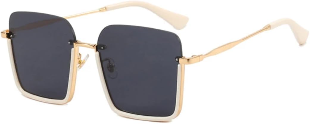 

Солнцезащитные очки с защитой UV400 | Металлическая оправа, линзы конфетного цвета | Для женщин и мужчин, для занятий спортом на открытом воздухе и вождения DSVIGF, Beige Gray