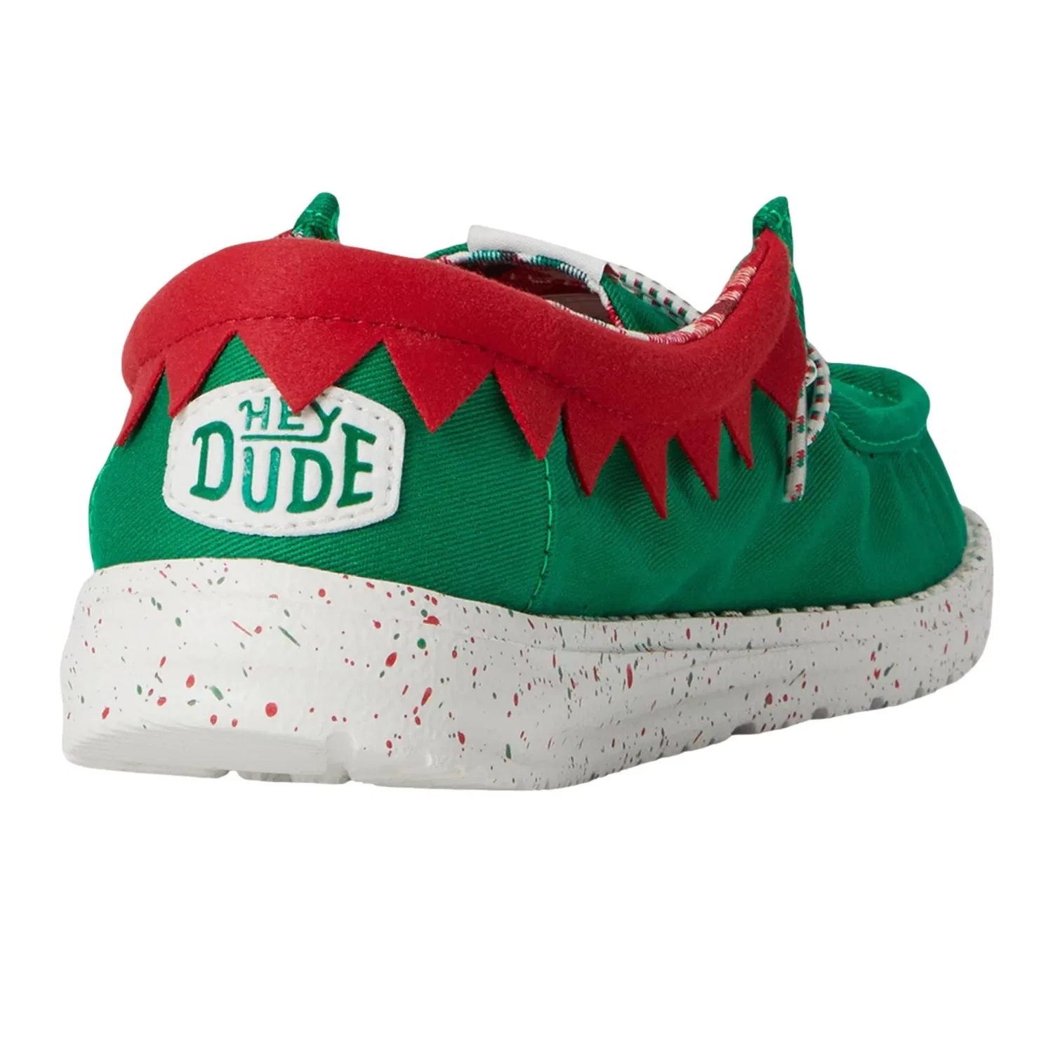 Pre-School Hey Dude Wally Holiday Elf Green / Red 42146-3XX — фото 2