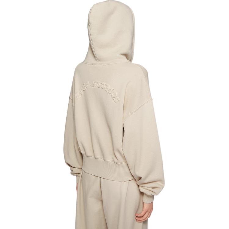 

Толстовка с капюшоном на молнии Acne Studios, Faded Gray
