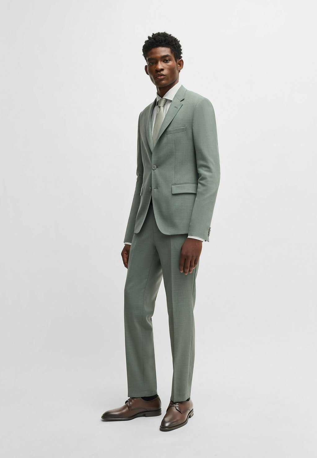 

Ботинки на шнуровке DERREK DERB BURB - Smart lace-ups BOSS, темно-коричневый