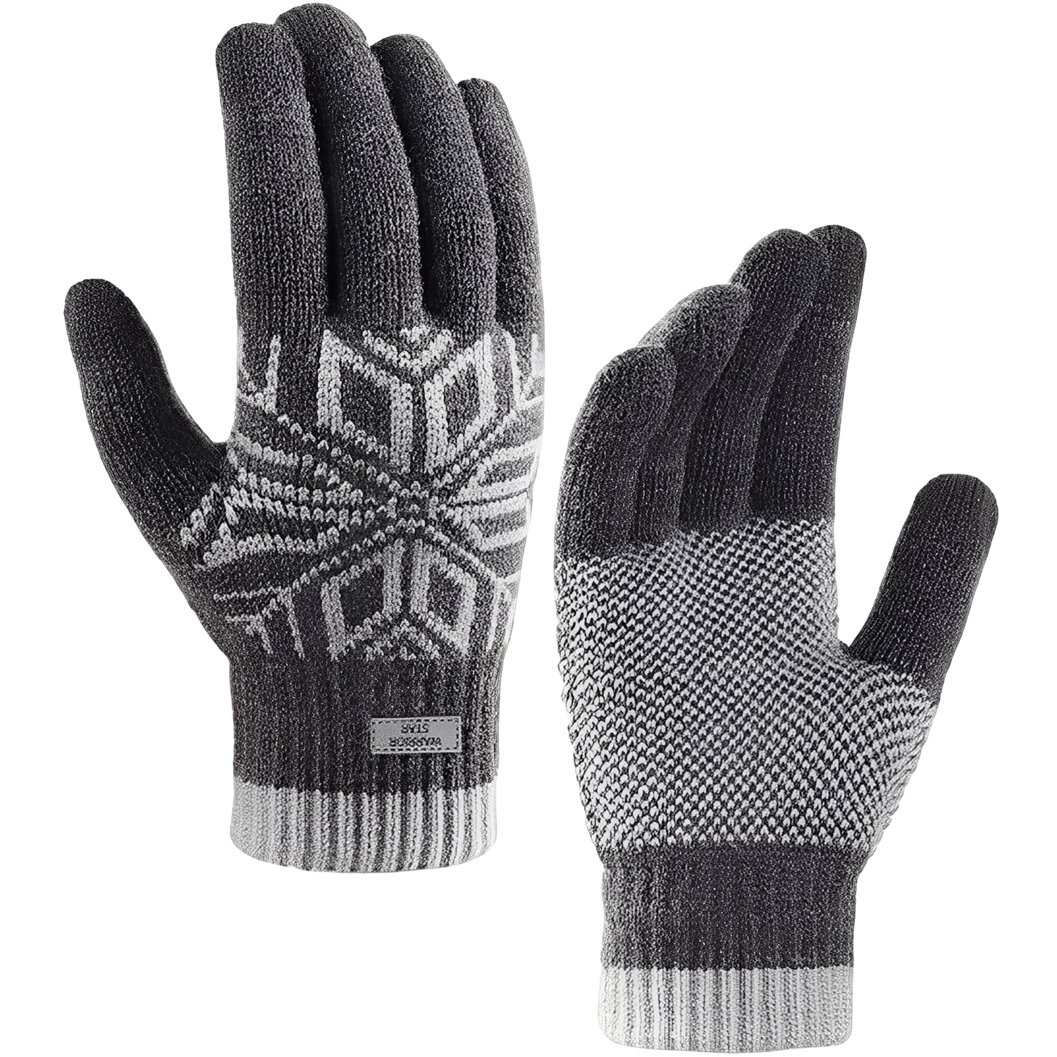 

Акриловые, полиэстеровые вязаные перчатки Unisex WARRIOR, серый