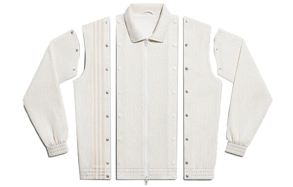 Куртка adidas originals x Ivy Park Stand Collar Jacket White, белый — фото 3