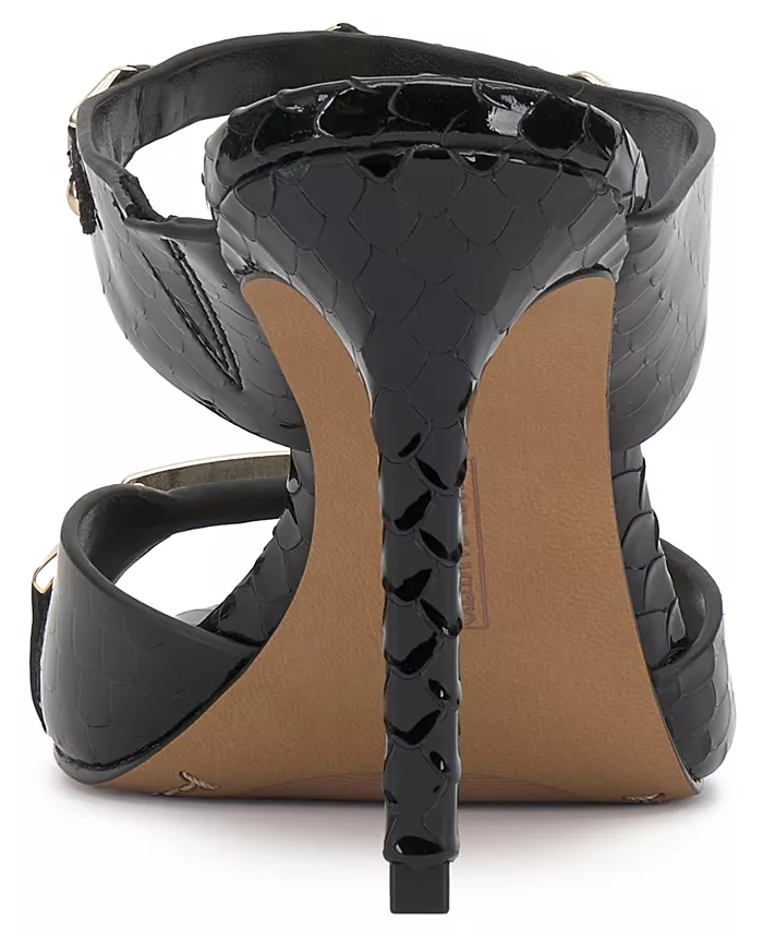 Женские туфли-сабо Ambra на высоком каблуке Vince Camuto, черный — фото 3