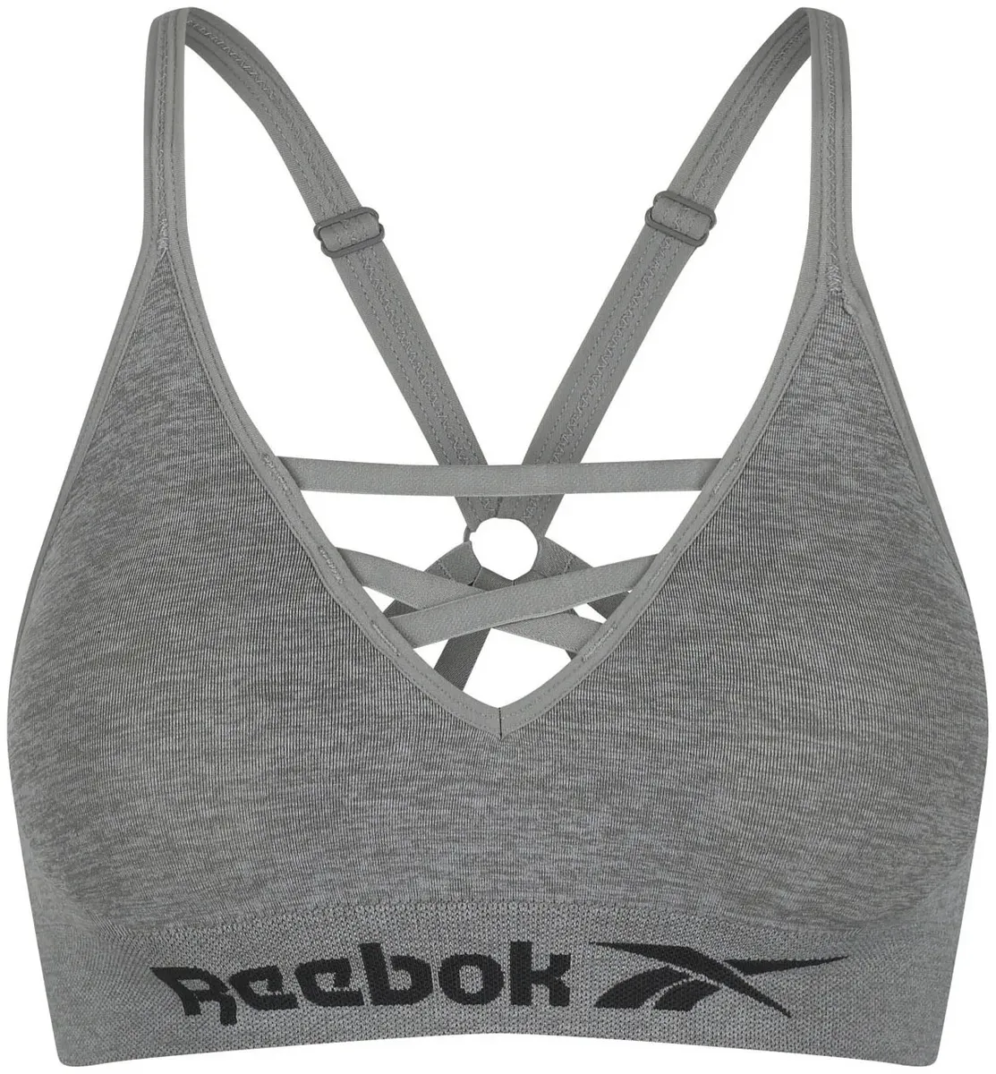 

Бюстгальтер Reebok "Марина" со съемной подкладкой, бесшовный, серый