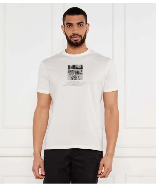 

Футболка Regular fit Armani Exchange, бежевый