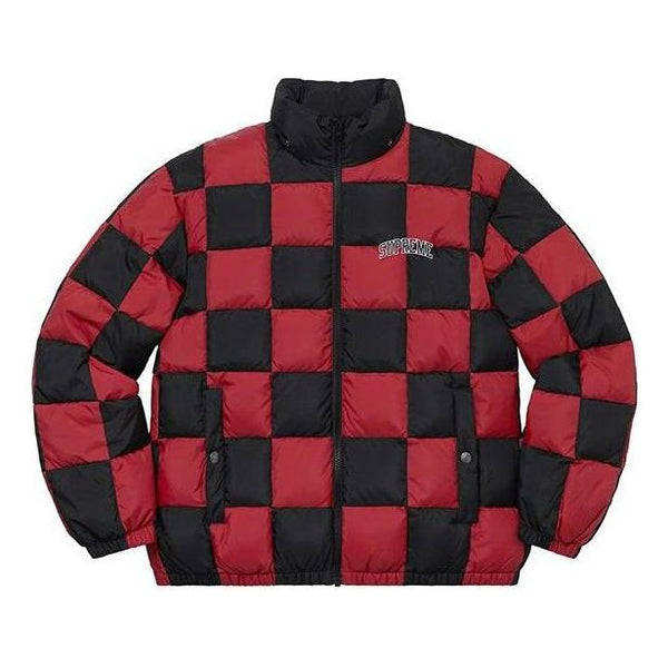 

Куртка fw19 week 17 checkerboard puffy jacket 'red' Supreme, красный