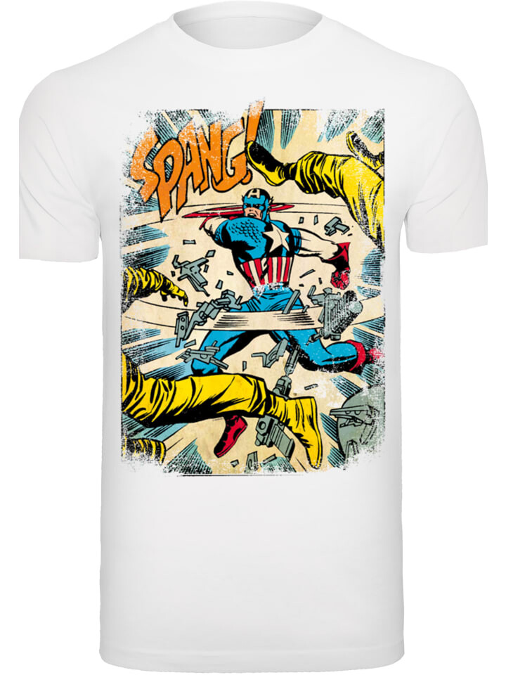 

Футболка F4NT4STIC Marvel Captain America Spang, белый