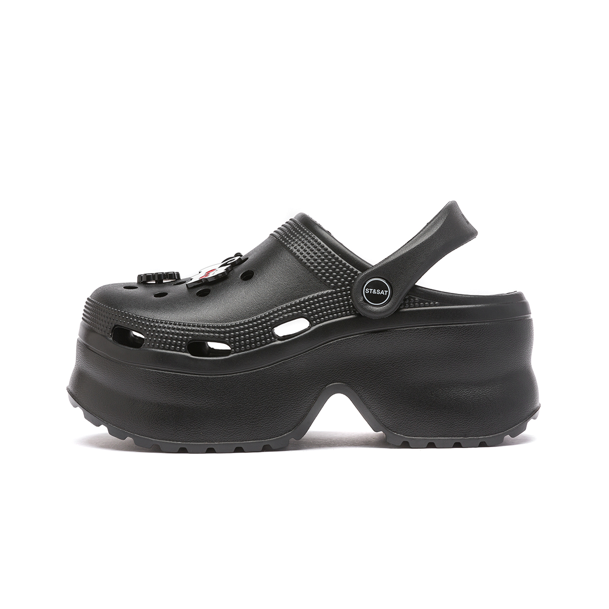 ST&SAT Клоги женские черные, цвет Black