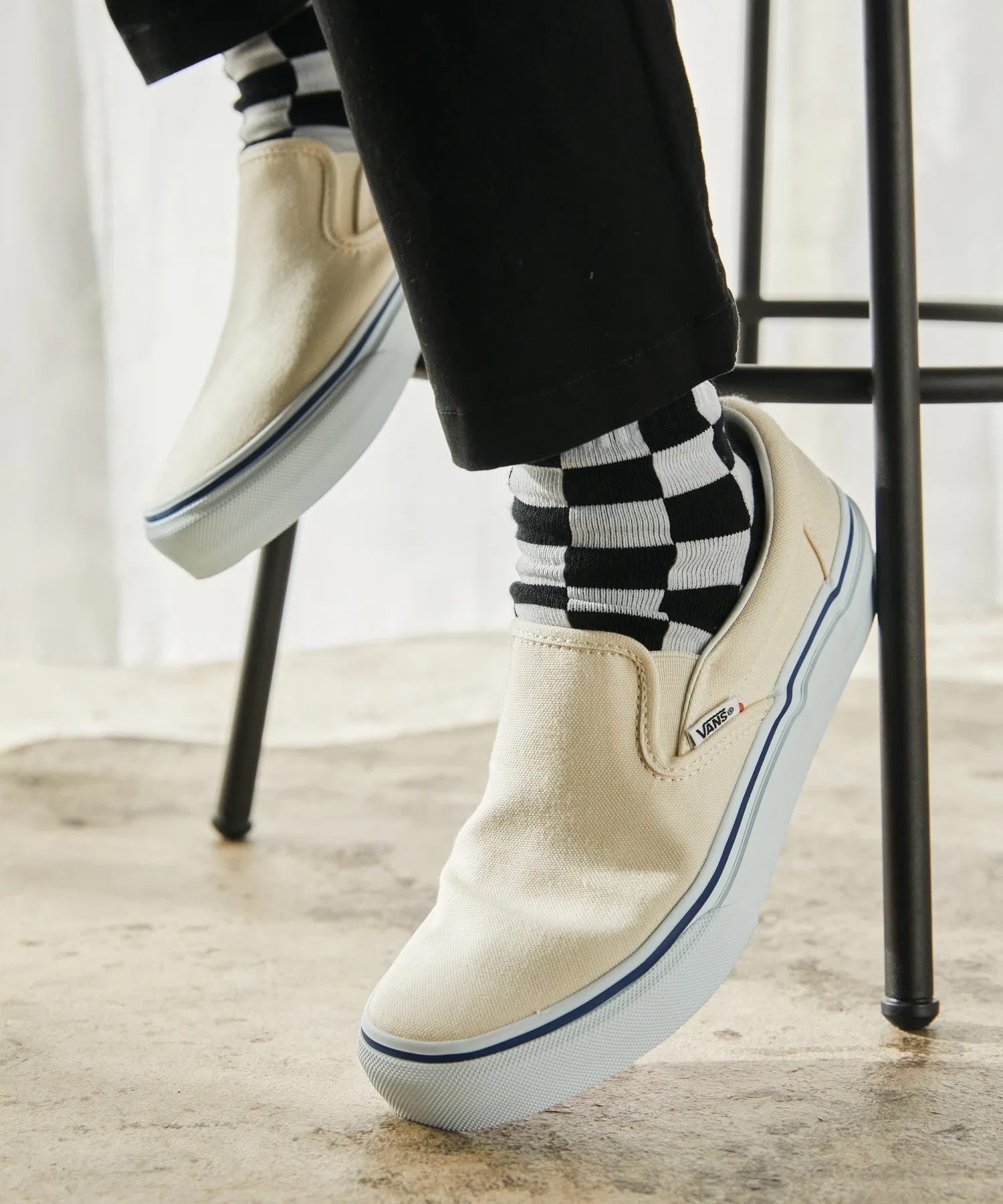 Унисекс слипоны VANS SLIP ON из канваса NATURAL