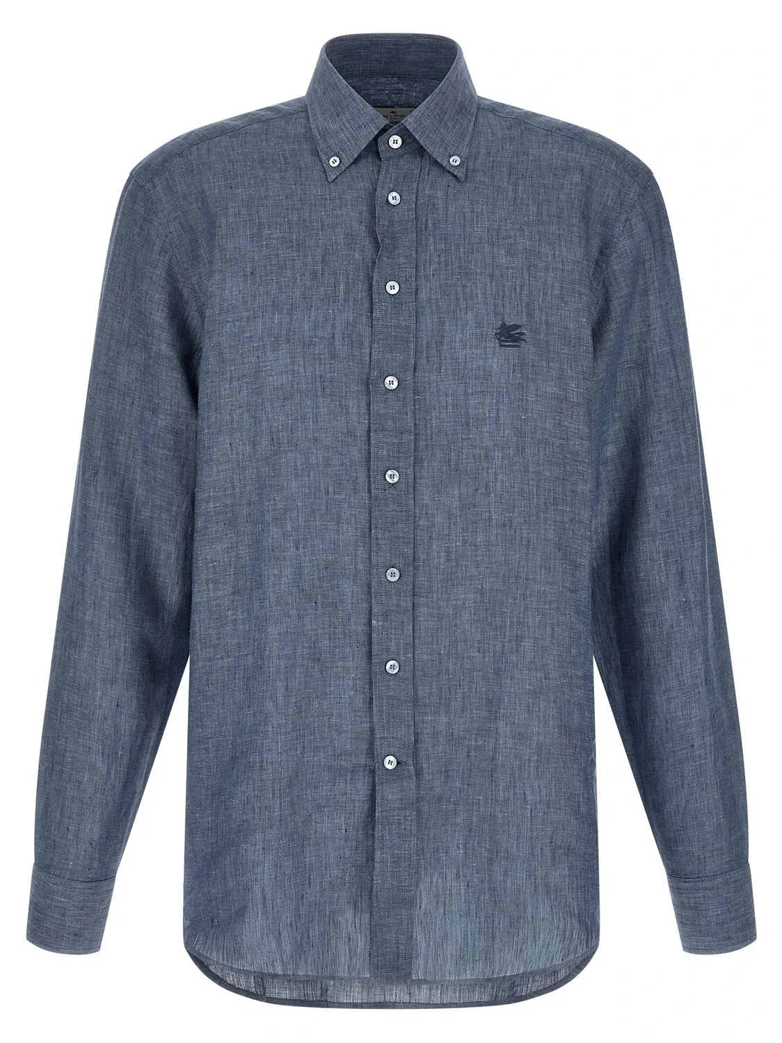 Льняная рубашка ETRO, синий