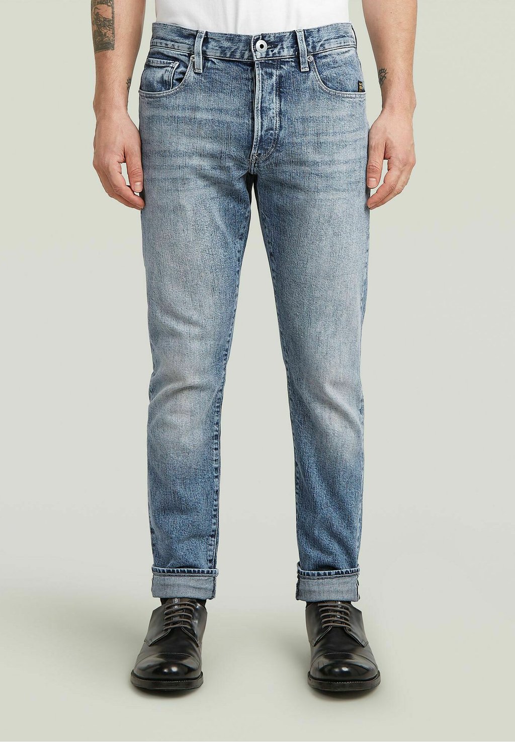 

Джинсы облегающего кроя SLIM SELVEDGE G-STAR, светло-голубой